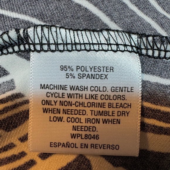 JM Collection 3/4,Sleeve Faux Wrap Dress 0X - Picture 6 of 6